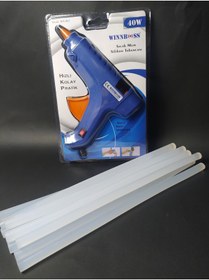 Resim DİBA AVM Sıcak Silikon Tabancası 40w Koruma Anahtarlı - 10 Adet Silikon 