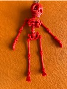 Resim TRM Iskelet Ayna Süsü Kırmızı 13 Cm 