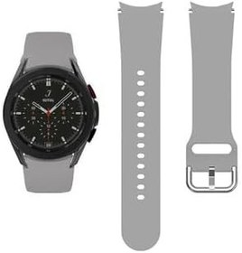 Resim Samsung Galaxy Watch 7 44 mm Kayış Orijinal Kavis Tasarımlı Silikon Kordon Gri 