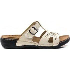 Resim Carlaverde 150901.56 Dr.tavsiyeli Ortapedik Kadın Terlik Bej 