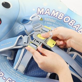 Resim Mambobaby Emniyetli Gölgelikli Ve Ayak Destekli Bebek Yüzme Simidi 