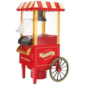 Resim Torima TPM-01 Kırmızı Yağsız Popcorn Mısır Patlatma Makinesi 