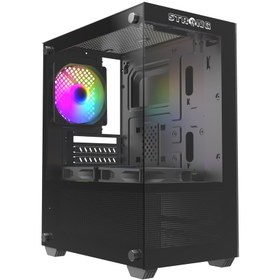 Resim Strong Berry Siyah 3x 120MM Argb Matx Gaming Bilgisayar Kasası Powersız 