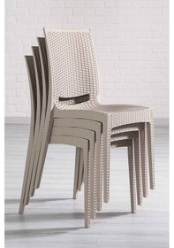 Resim 4 Adet Rattan Cappucino Sandalye / Balkon-bahçe-teras Diğer 