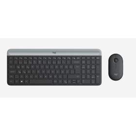 Resim Logitech MK470 920-009435 Kablosuz Q Klavye Mouse Set 
