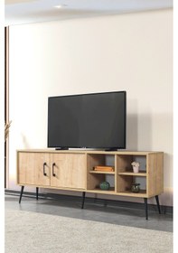 Resim 3608 Şile Metal Ayaklı Metal Kulplu 160 Cm Tv Ünitesi Safir Safir 