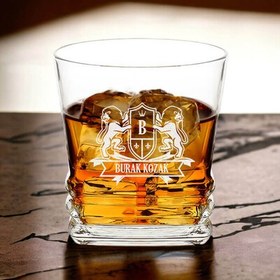 Resim Viski Severlere Hediyelik Kişiye Özel Elegan Viski Bardağı 
