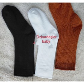Resim ÖZKARDEŞLER BABY Bebek Diz Altı Çorap 3lü 