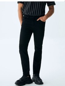 Resim Ltb Sawyer Y Normal Bel Dar Paça Slim Jean Pantolon 010095150015423 200 010095150015423_200 Siyah 