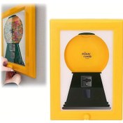 Resim Elmpaly Sarı Duvara Monte 2d Tasarım Kare Şeker Ve Kuruyemiş Dispanseri Evcil Hayvan Ödülü 