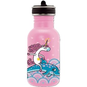 Resim LAKEN Çelik 18/8 Flow Basic Şişe 0,50L- Jumping LKBSFJU2 Pembe-0,50L 