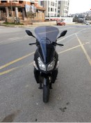 Resim Motocam Sym Jet 14 200 Siperlik Ön Cam 2017-2025 Model 65cm Açıkfüme Renkli 4mm Uzun Cam 