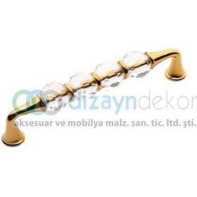 Resim Kristal Cam Kulp 128 Mm. Altın 