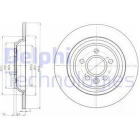Resim Bg4239c Fren Diski Takım Boyalı Volvo S80 V70 Xc70 03/06- Arka 