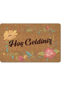 Resim Kaktüsler Temalı Coco Görünümlü Dekoratif Kapı Önü Ve Iç Mekan Paspası Hayalet Beyaz 