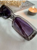 Resim Vintage Model Baklava Desen Detaylı Füme Unisex Güneş Gözlüğü 