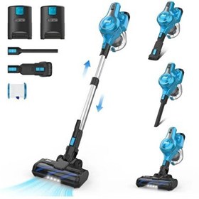Resim Inse S63 Cordless Vacuum Cleaner 2024 Şarjlı Mavi Dikey Süpürge 