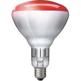 Resim Philips 250W BR125 Infrared Kızılötesi Isıtıcı Ampul E27 (Kırmızı) 