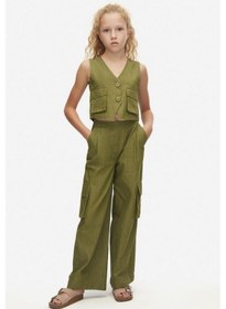 Resim Nk Kids Kız Çocuk Cactus Yelek Yeşil 