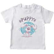 Resim Angemiel Baby Uzun Kulaklı Köpek Yavrusu Erkek Bebek Tişört Beyaz B0597MDBBKETSRT 