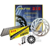 Resim Did-sunstar 1997-2007 Honda Cbr 1100 Xx Uyumlu Zincir Dişli Set Gold Sarı Renk 