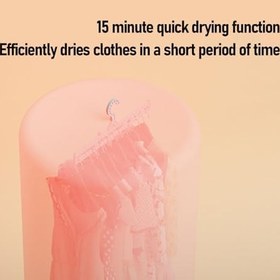 Resim Taşınabilir Giyim Kurutma Makinesi, iç çamaşırı çorapları Için Kurutma torbası Ile 15 Dakikalık hızlı Kurutma Mini Kurutma Makinesi (AB fişi) 