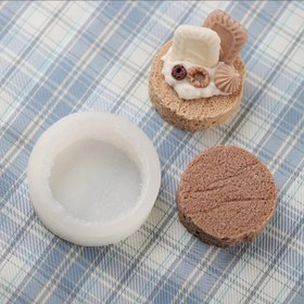 Resim Sahte Ekmek Kokusu Mum Yapımı için Silikon Kalıp, 1 adet Gerçekçi Kore Tarzı INS İlhamlı Ekran Kalıbı DIY El Sanatları ve Dekor için 
