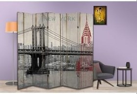 Resim Şehir Temalı Özel Tasarım Paravan Room Divider PRV1257, 180 x 180 