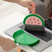 Resim 1 adet Masaüstü Mini Süpürge Seti, Faraş ve Küçük Süpürgeli Masa Temizleme Araçları 