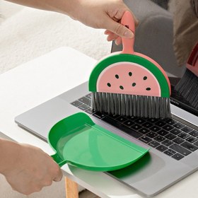 Resim 1 adet Masaüstü Mini Süpürge Seti, Faraş ve Küçük Süpürgeli Masa Temizleme Araçları 
