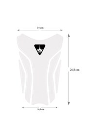 Resim Grippatch Triumph Motosikletler İle Uyumlu Universal Şeffaf Tank Pad Gt07 KARBON 