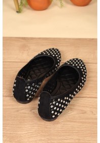 Resim Taş Ve Delikli Babet Siyah-Siyah 