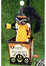 Resim Halloween Sihirli Kedi Kurmalı 