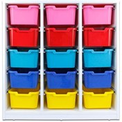 Resim Edutoys Dolap Plastik 15 Çekmeceli 