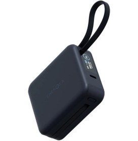 Resim Magpac Mini Plus Dijital 10.000 Mah Type-c Telefon Saat Kablosuz Şarj Destekli Magsafe Powerbank - Lacivert Koyu Gri 