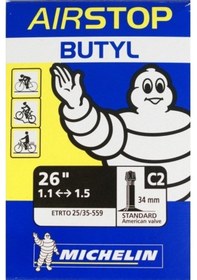 Resim Michelin C2 26x1.10-1.50 AV34 Bisiklet İç Lastik 