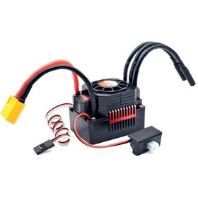 Resim Leezsing 80a Esc Bec Xt60 Fişli 2-3s Lipo Su Fırçasız Esc 1/10 1/8 Rc Araba Arazi Paletli Araba Elektronik Hız Kontrol Cihazı 