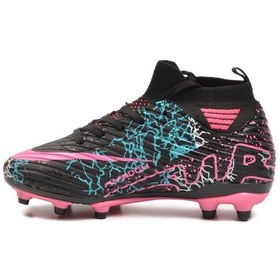 Resim Air 600 F Krampon Siyah-fuşya Çocuk Halı Saha Ayakkabısı Siyah - Fuşya 