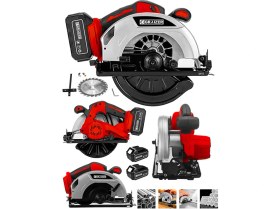 Resim Graizer K 21 V Platinum Akülü Çelik Şanzuman Şarjlı Ahşap Sunta Ağaç Kesme Makinası Daire Testere 
