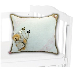 Resim Süslebabypartystore Takı Yastığı, Keten Kumaş - Kız Bebek Çok Renkli 