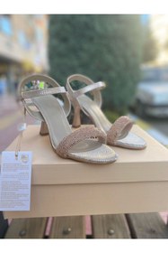 Resim Pierre Cardin ® | PC-54532 Taş Detaylı Kadın Topuklu Sandalet Ayakkabı 