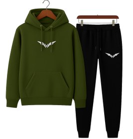 Resim classy moda Unisex 2’li Eşofman Takımı | Minimal Nakış Detaylı Kapüşonlu Sweat ve Alt Üst Rahat Günlük Stil 