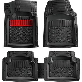 Resim Entelux Mercedes 190 2000-2001 Uyumlu Kırmızı 3D Havuzlu Paspas Takımı 