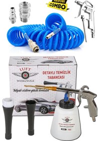 Resim Luft Werkzeuge Tg02 Detaylı Temizlik Makinası Bilyalı Sistem Oto Kuaförcüler Için Tornador Full Set 