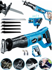 Resim Dragro GRZ-tlk9000 Mavi 5 Uç 9000 Sjs 6 Kademe Devir Ayarli Bakir Sargili Beton Tuğla Kemik Kesme Tilki Kuyruğu 