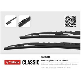 Resim Sılbak Ss88rt Sılecek Supurgesı 480 / 400mm Ruzgarlıklı Accord 03 Nıssan X Trall 