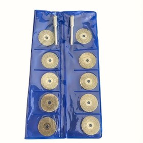 Resim 12 adet 20mm Mini Elmas Kesme Disk Seti - Dairesel Testere Bıçakları, Taşlama Tekerlekleri vb. Kullanarak Döner Aksesuarlarınızı Geliştirin, Elmas Kesme, Oyma, DlY Üretim ve Diğer Kesim İşleri İçin Kullanılabilir 