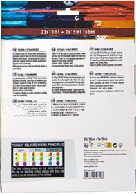 Resim Pebeo Pop Art Yağlı Boya Seti 23x10ml + 15ml Beyaz 669620 Karışık Çok Renkli 