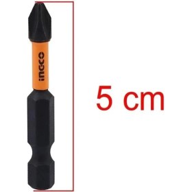 Resim 5 Adet Wq Mıknatıslı Matkap Bits Uç Ph2 50 mm Vida Sökme 5 cm Yıldız Matkap Vidalama Ucu S2 Çeliği 