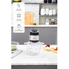 Resim 3l Ultra Geniş Cam Hazneli Inox Doğrayıcı Gri 